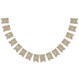 Pennant Roos Baby Girl Name BOHO Nursery Room Vlaggetjes