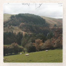 Pennant Valley Wales Glazen Onderzetter