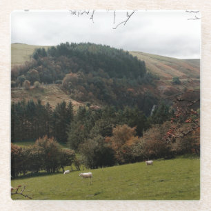 Pennant Valley Wales Glazen Onderzetter