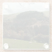 Pennant Valley Wales Glazen Onderzetter (Achterkant)