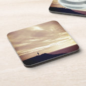 Pennard kliffs bij zonsondergang, Gower, Swansea Drankjes Onderzetter (Linkerzijde)