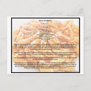 Penne Arrabbiata Recipe briefkaart