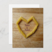 Penne Liefdesuitnodiging Sjabloon Kaart (Voorkant / Achterkant)