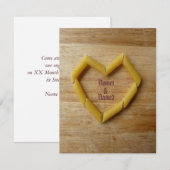 Penne Love Invitation Sjabloon Kaart (Voorkant / Achterkant)