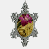 Penne Pasta Dish Tin Sneeuwvlok Ornament (Links)