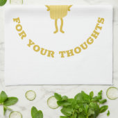 Penne voor je gedachten theedoek (Gevouwen)