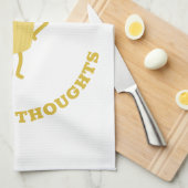 Penne voor je gedachten theedoek (Quarter Fold)