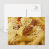 Pennedeegwaren, tomaten en kaas briefkaart (Voorkant / Achterkant)