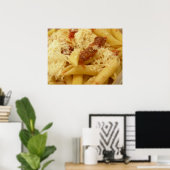Pennedeegwaren, tomaten en kaas poster (Thuiskantoor)