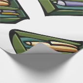 Pennen in een doos cadeaupapier (Hoek)