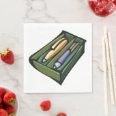 Pennen in een doos servet (Insitu)