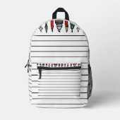 Pennen, potloden en notities... oh my! bedrukte rugzak (Voorkant)