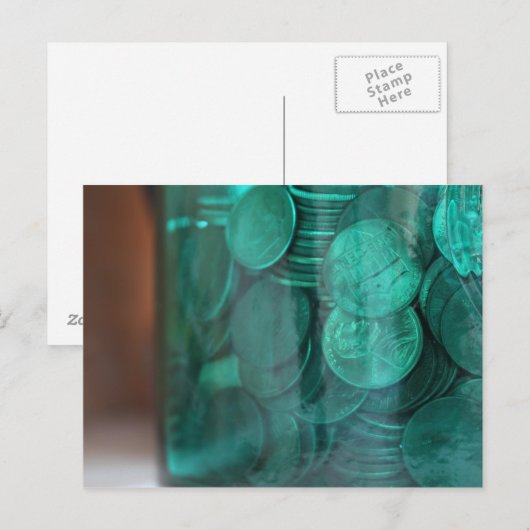 Pennies Briefkaart (Voorkant / Achterkant)