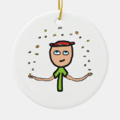 Pennies uit de hemel keramisch ornament (Voorkant)