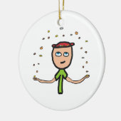 Pennies uit de hemel keramisch ornament (Links)