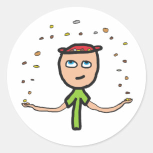 Pennies uit de hemel ronde sticker