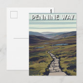 Pennine Way Engeland Reis Briefkaart (Voorkant / Achterkant)