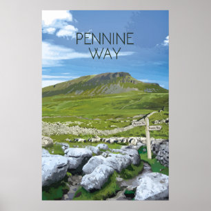 Pennine Way National Trail Reisposter Poster