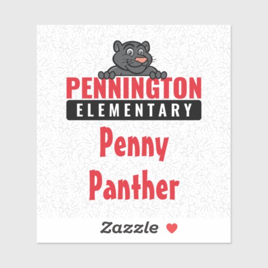 Pennington Logo met de naam Vinyl Duurzame Sticker (Vel)