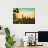 Penn's Treaty - Edward Hicks Fine Art Poster (Thuiskantoor)