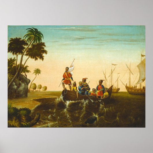 Penn's Treaty - Edward Hicks Fine Art Poster (Voorkant)