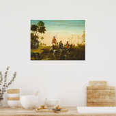 Penn's Treaty - Edward Hicks Fine Art Poster (Keuken)