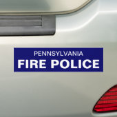 Pennsylvanai Fire Police Bumpersticker (Op auto)
