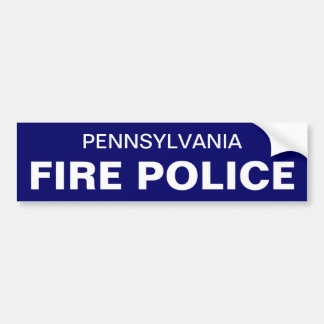 Pennsylvanai Fire Police Bumpersticker