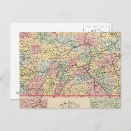 Pennsylvania 12 briefkaart (Voorkant / Achterkant)