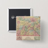 Pennsylvania 12 vierkante button 5,1 cm (Voorkant /achterkant)