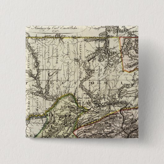 Pennsylvania 12 vierkante button 5,1 cm (Voorkant)