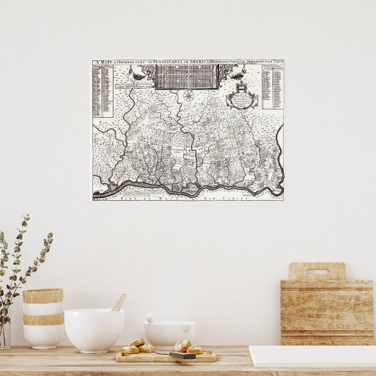 Pennsylvania 1687 poster (Keuken)