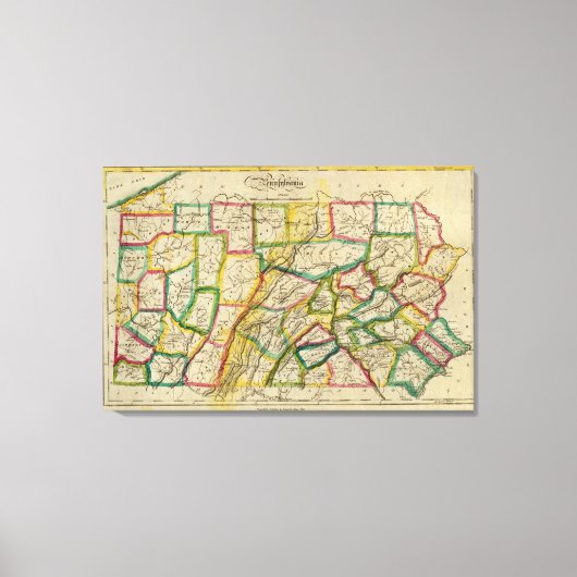 Pennsylvania 1818 Edition Canvas Afdruk (Voorkant)