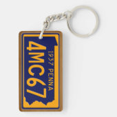 Pennsylvania 1937  Bord Sleutelhanger (achterkant)