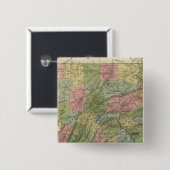 Pennsylvania 2 vierkante button 5,1 cm (Voorkant /achterkant)