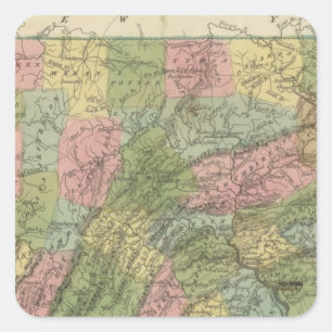 Pennsylvania 2 vierkante sticker