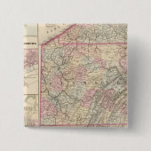 Pennsylvania 4 vierkante button 5,1 cm (Voorkant)