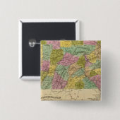 Pennsylvania 4 vierkante button 5,1 cm (Voorkant /achterkant)