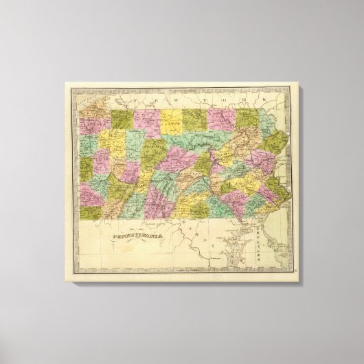 Pennsylvania 6 canvas afdruk (Voorkant)