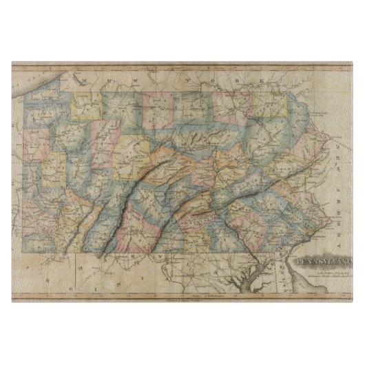 Pennsylvania 8 snijplank (Voorkant)