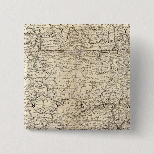 Pennsylvania 9 vierkante button 5,1 cm (Voorkant)