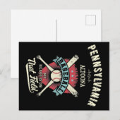 Pennsylvania Altoona Baseball Briefkaart (Voorkant / Achterkant)