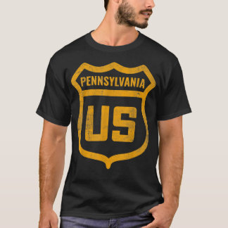 Pennsylvania - Amerikaanse snelweg met een weerspa T-shirt
