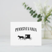 Pennsylvania Amish Carriage Briefkaart (Staand voorkant)