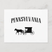 Pennsylvania Amish Carriage Briefkaart (Voorkant)
