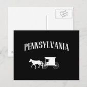 Pennsylvania Amish Carriage Briefkaart (Voorkant / Achterkant)