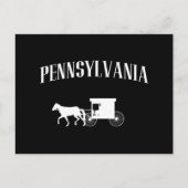 Pennsylvania Amish Carriage Briefkaart (Voorkant)