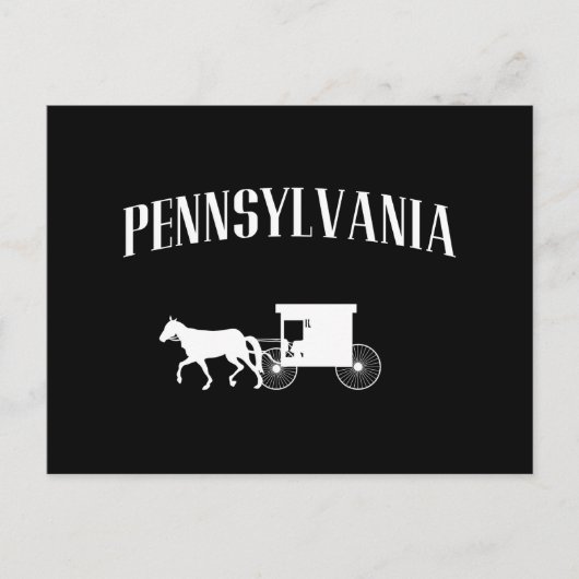 Pennsylvania Amish Carriage Briefkaart (Voorkant)