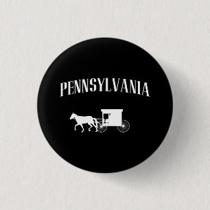 Pennsylvania Amish Carriage Ronde Button 3,2 Cm