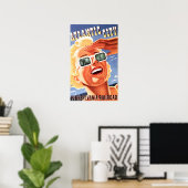 Pennsylvania ATLANTIC CITY Railroad Old Travel Poster (Thuiskantoor)